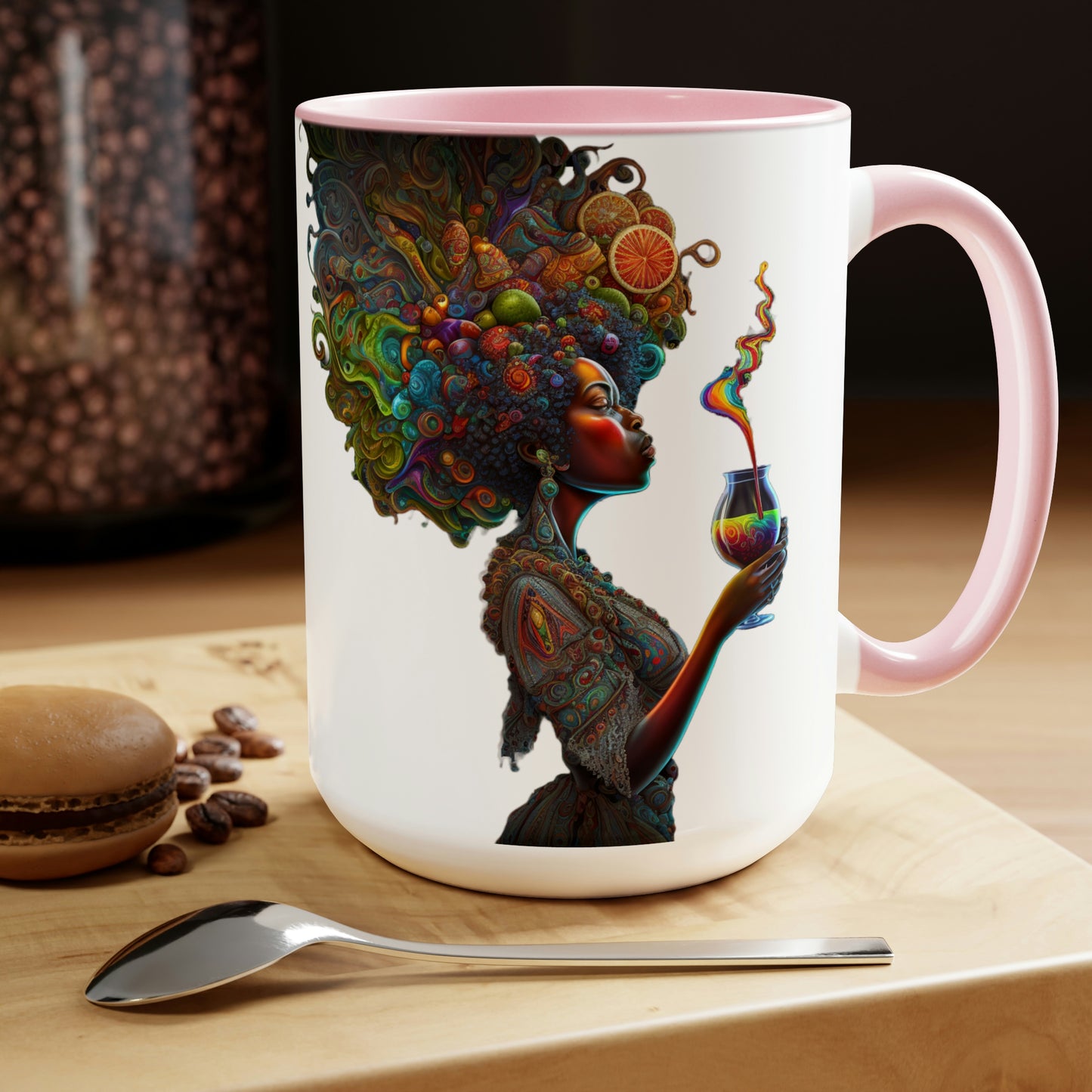 Morning Ritual Goddess Coffee Mug, 15oz