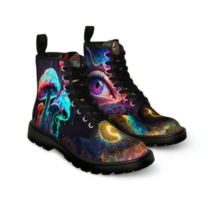 Men's Psychedelic Mushroom inspired boots