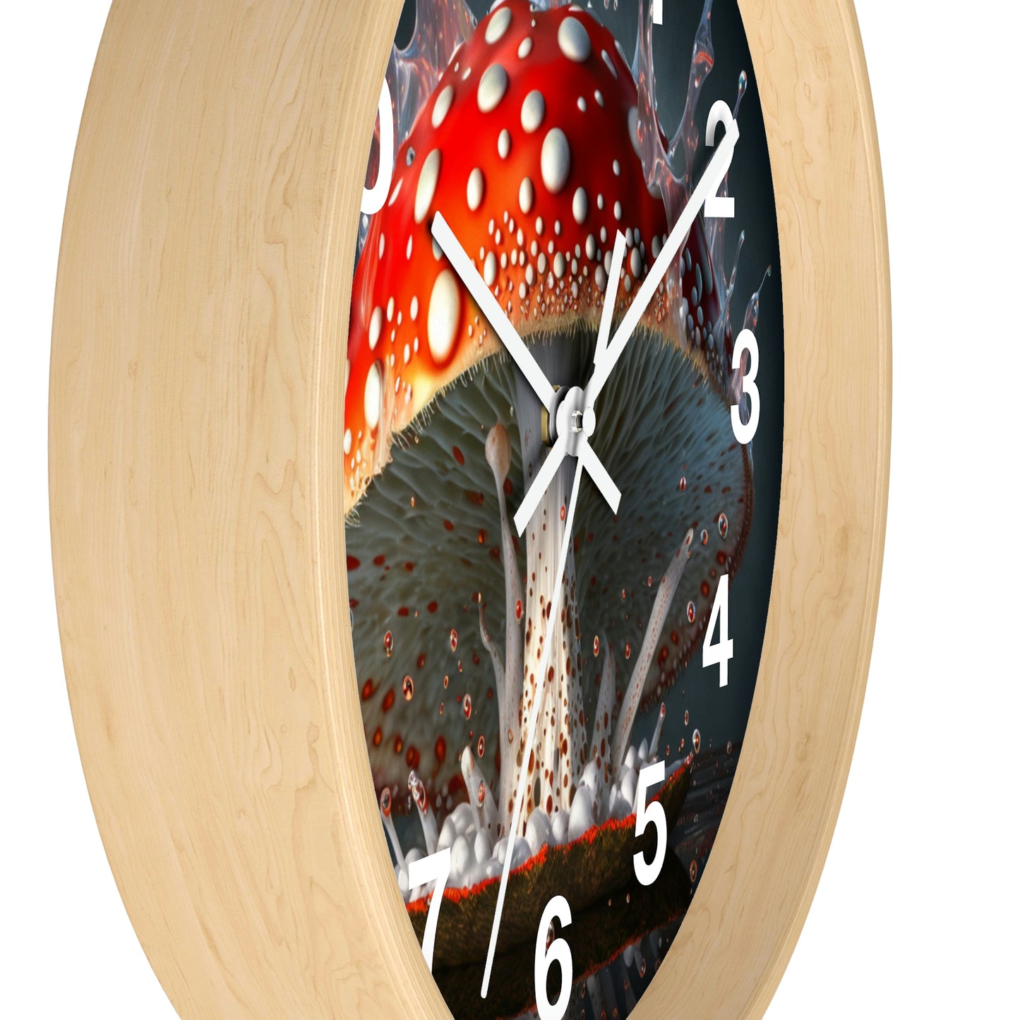 Amanita Dreams Wall Clock #3 w/ numbers