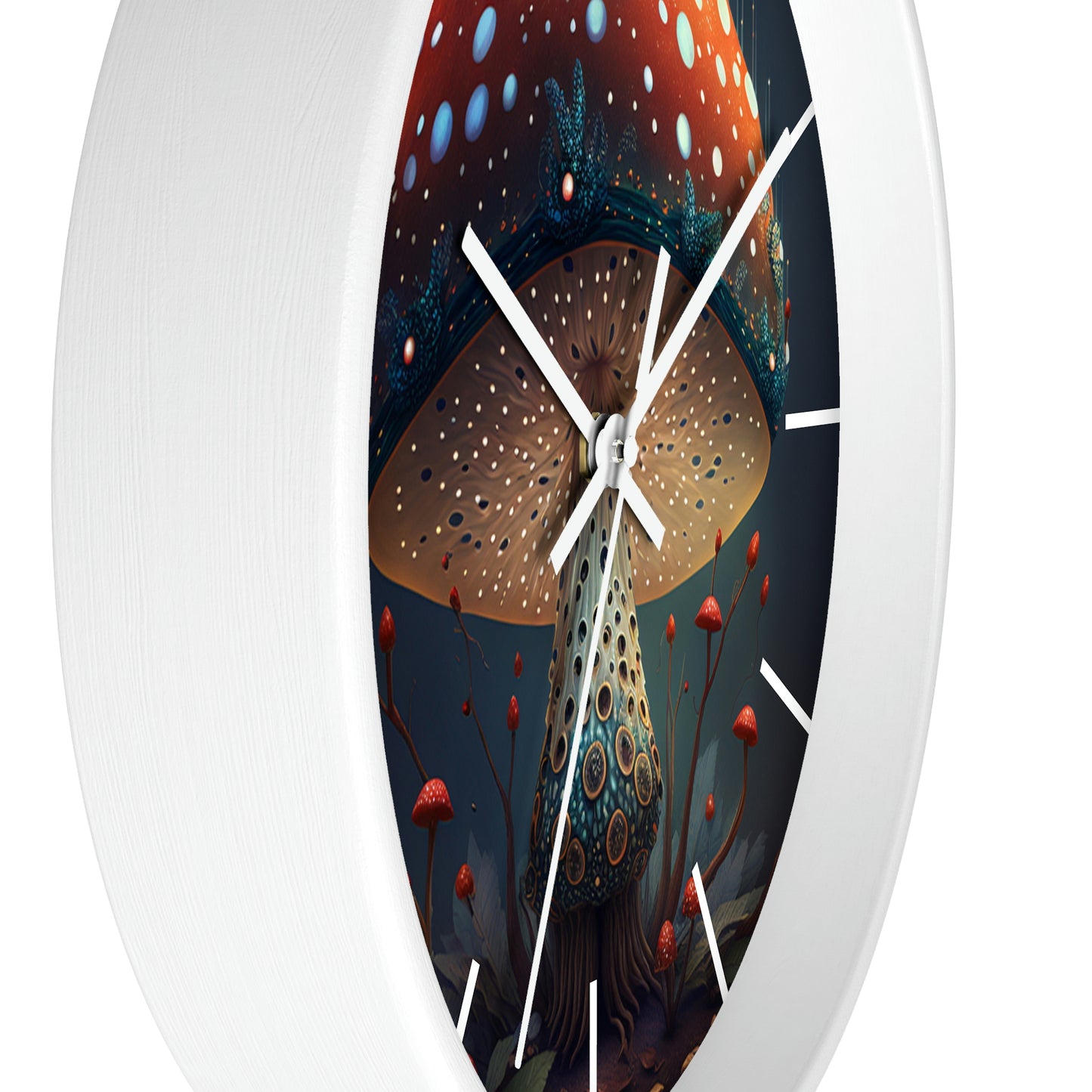 Amanita Dreams Wall Clock w/ lines