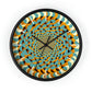 Optical Illusion Wall Clock w/ lines