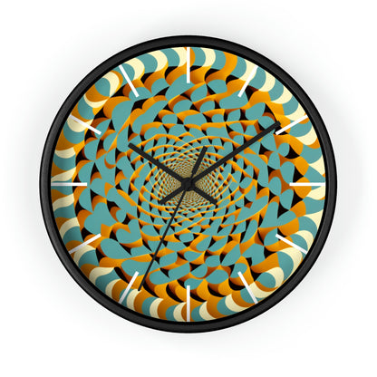 Optical Illusion Wall Clock w/ lines