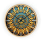 Muqarnas pattern Wall Clock w/ lines
