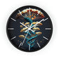 Infinite Mushroom DNA Wall Clock w/ lines