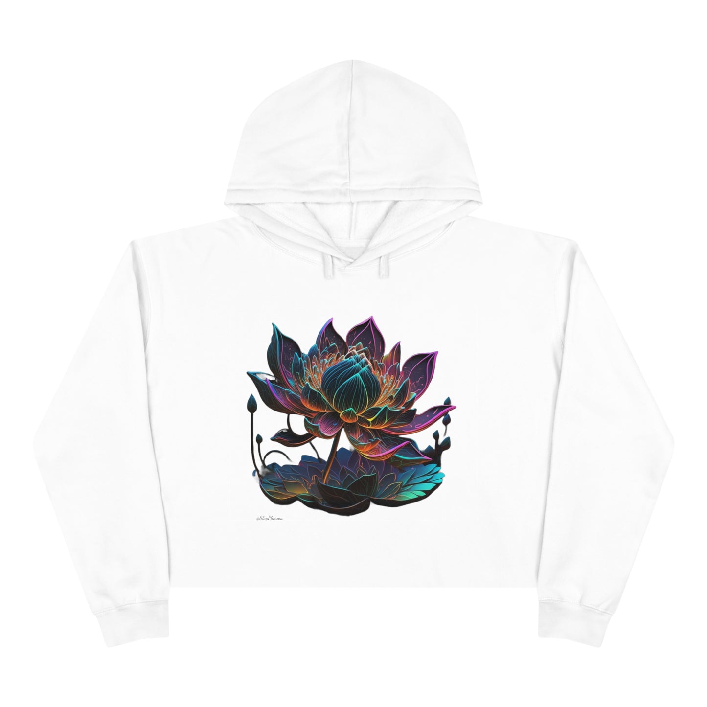 Lotus Life Crop Hoodie