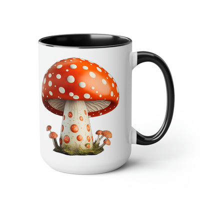 Amanita-Mushroom Coffee Mug, 15oz