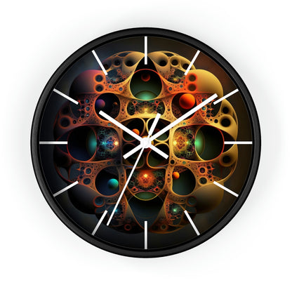 Geometric Wall Clock #4 w/ lines