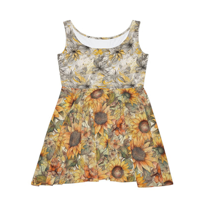 Floral Pattern Women's Skater Dress #3 v3