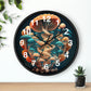 Infinite Mushroom DNA Wall Clock #2 w/ numbers