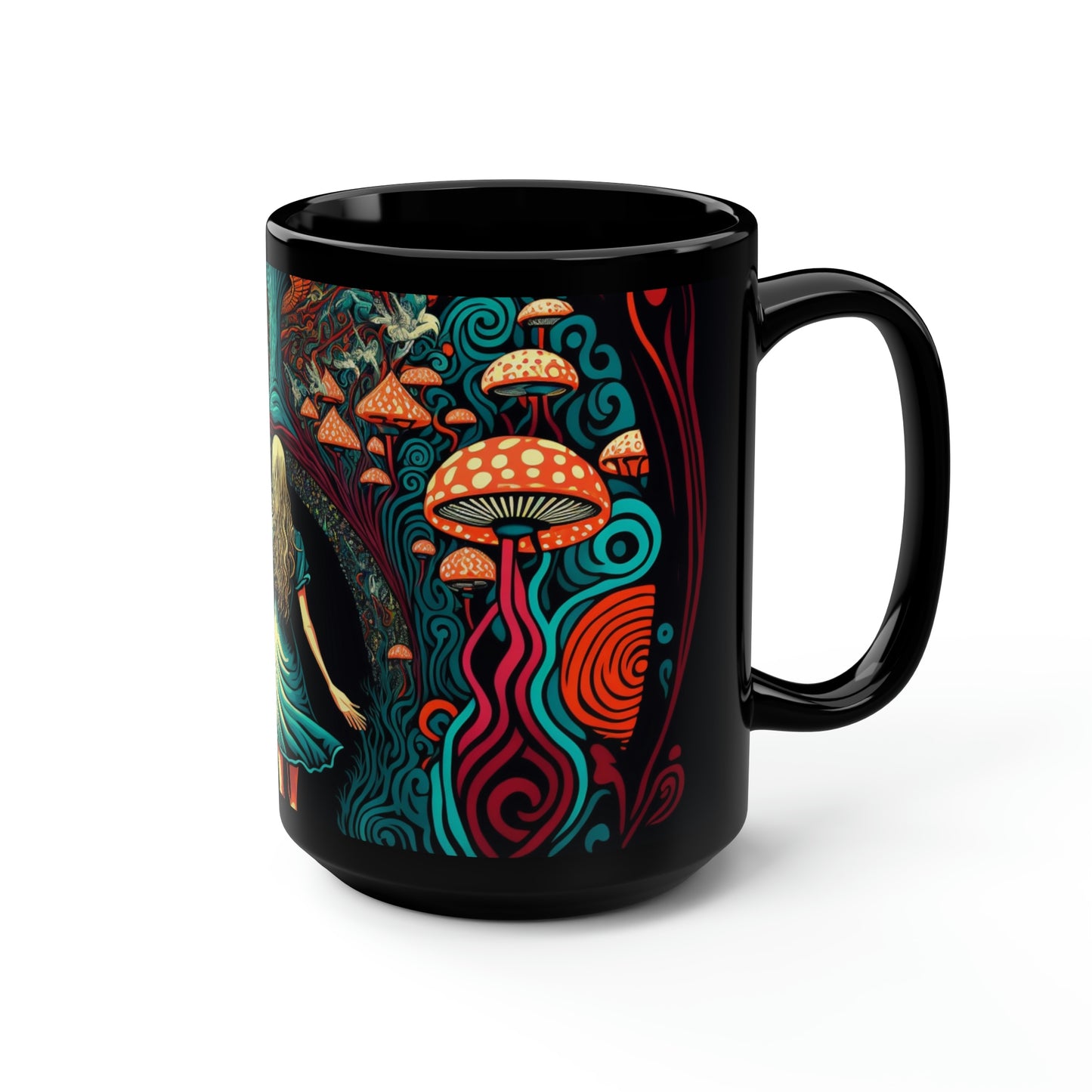 Alice Magic Mushroom Mug, 15oz