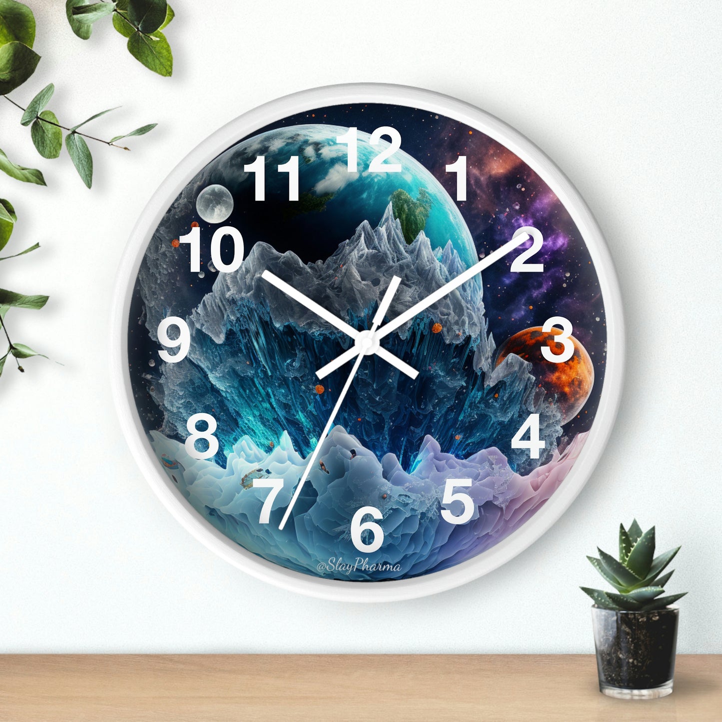 Other Worlds Wall Clock #1 w/ numbers