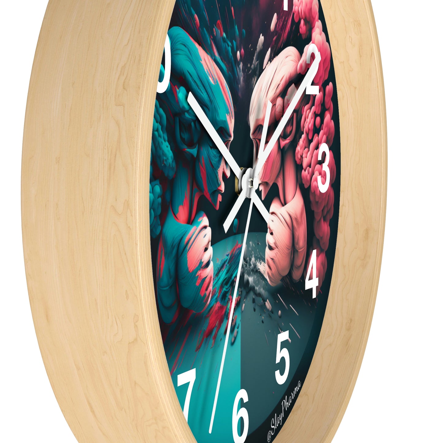 Duality Wall Clock #2 w/ numbers