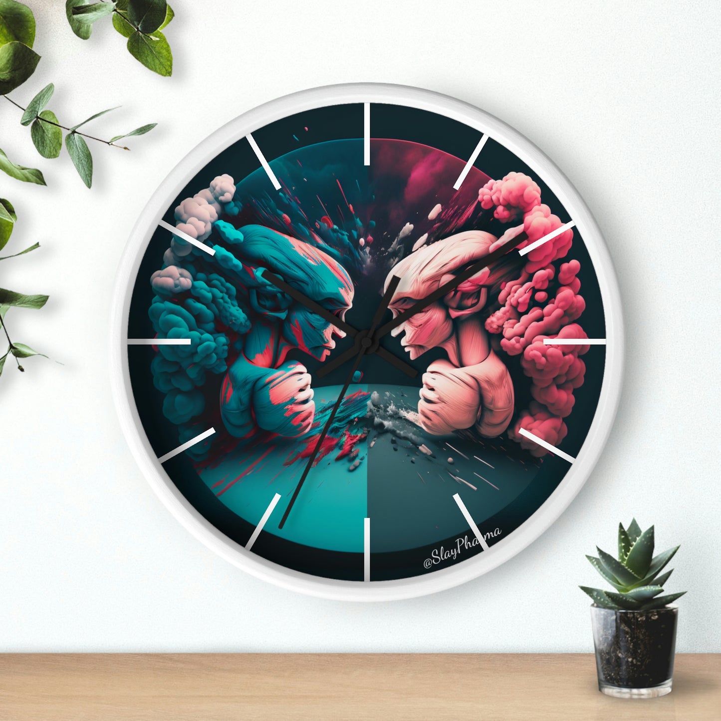 Duality Wall Clock #2 w/ lines