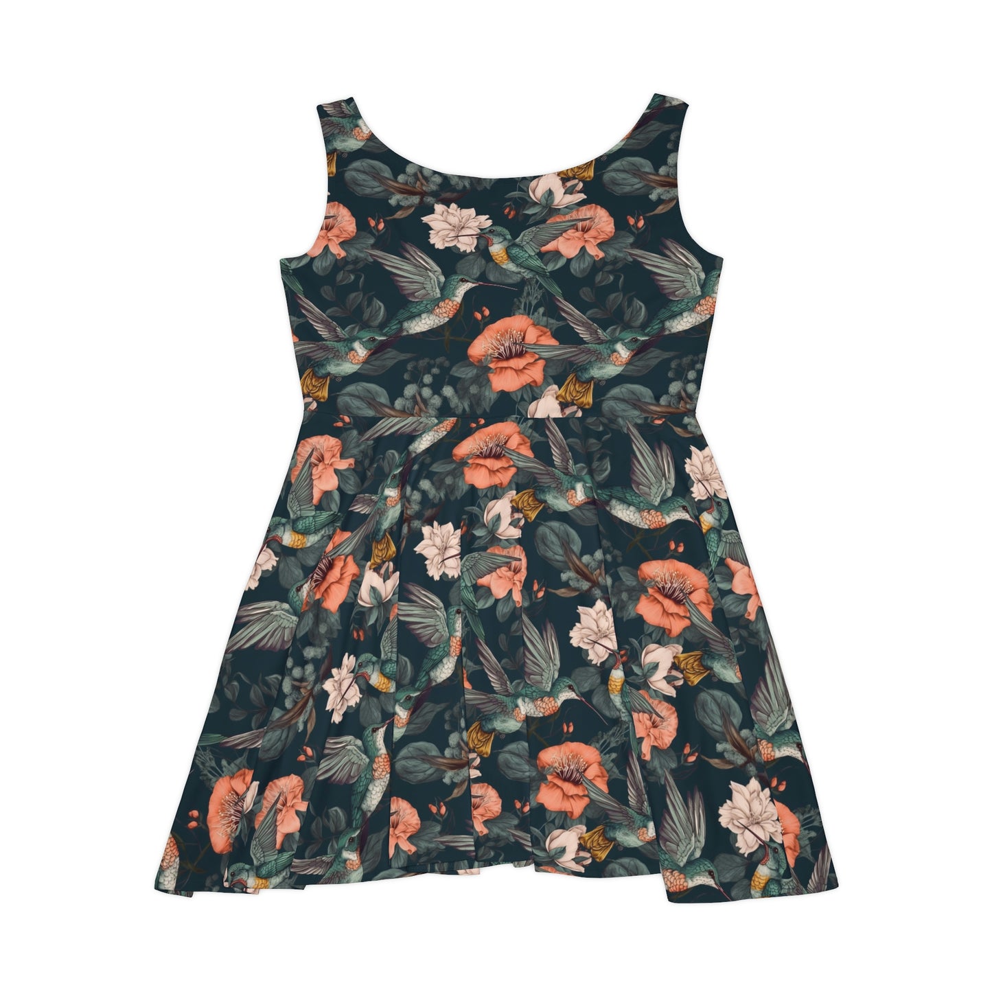 Floral Pattern Women's Skater Dress #21