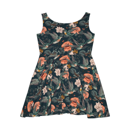 Floral Pattern Women's Skater Dress #21