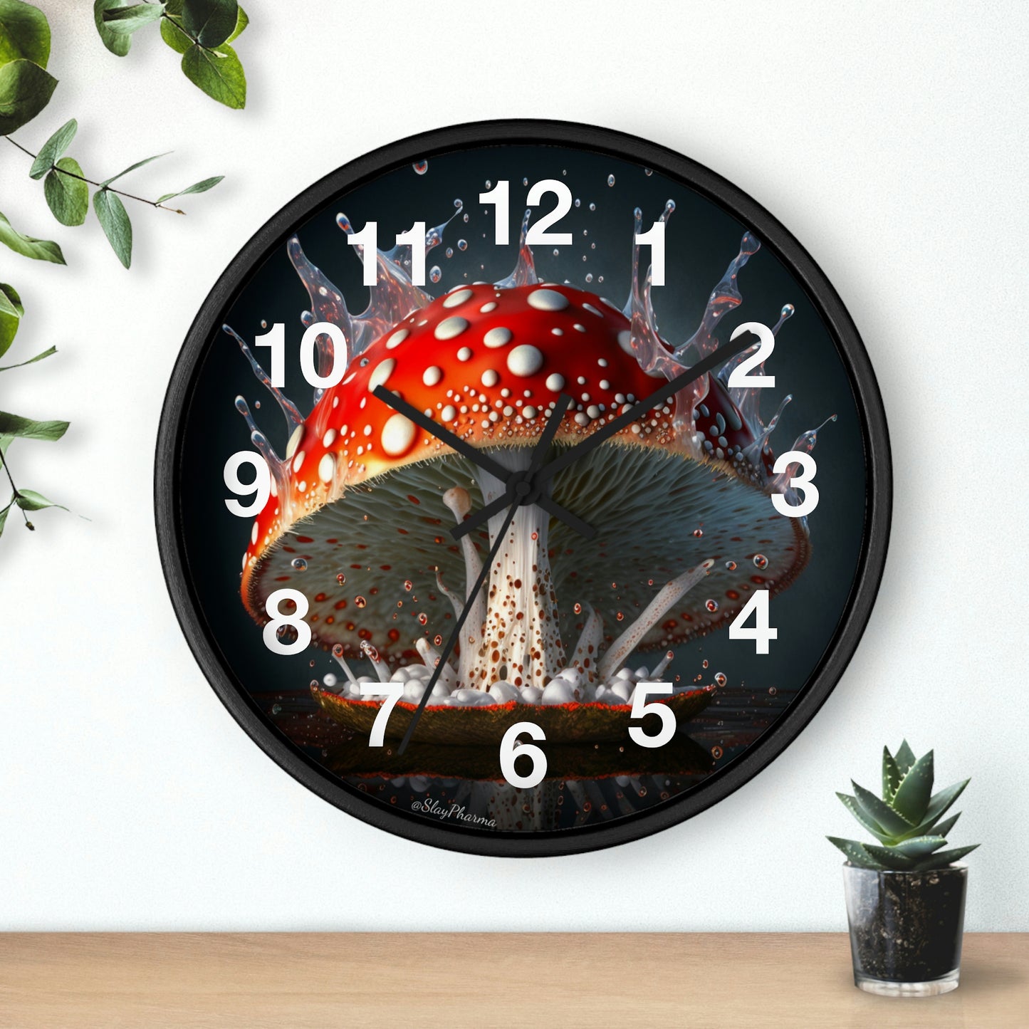 Amanita Dreams Wall Clock #3 w/ numbers