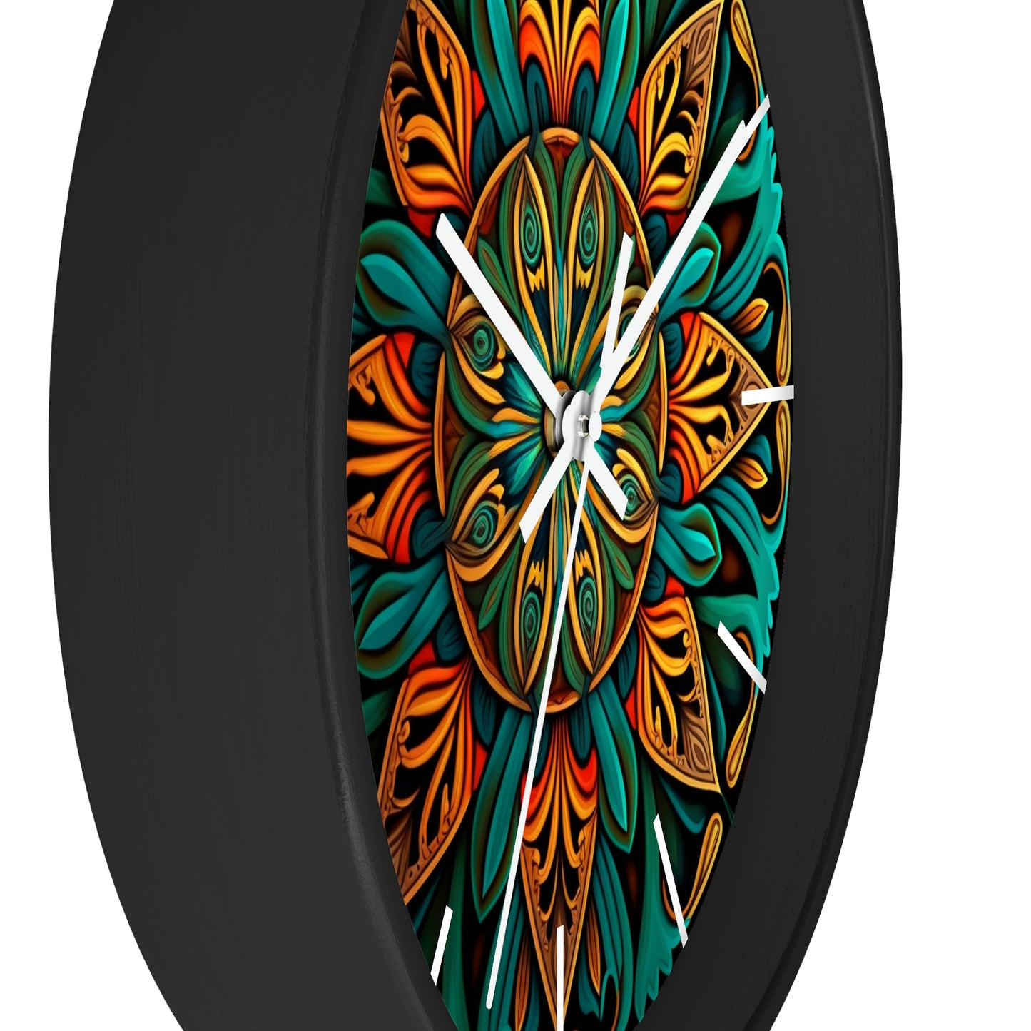 Mandala Wall Clock w/ lines