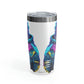 "Falcon Actual" Blue Falcon Ringneck Tumbler, 20oz