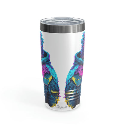 "Falcon Actual" Blue Falcon Ringneck Tumbler, 20oz