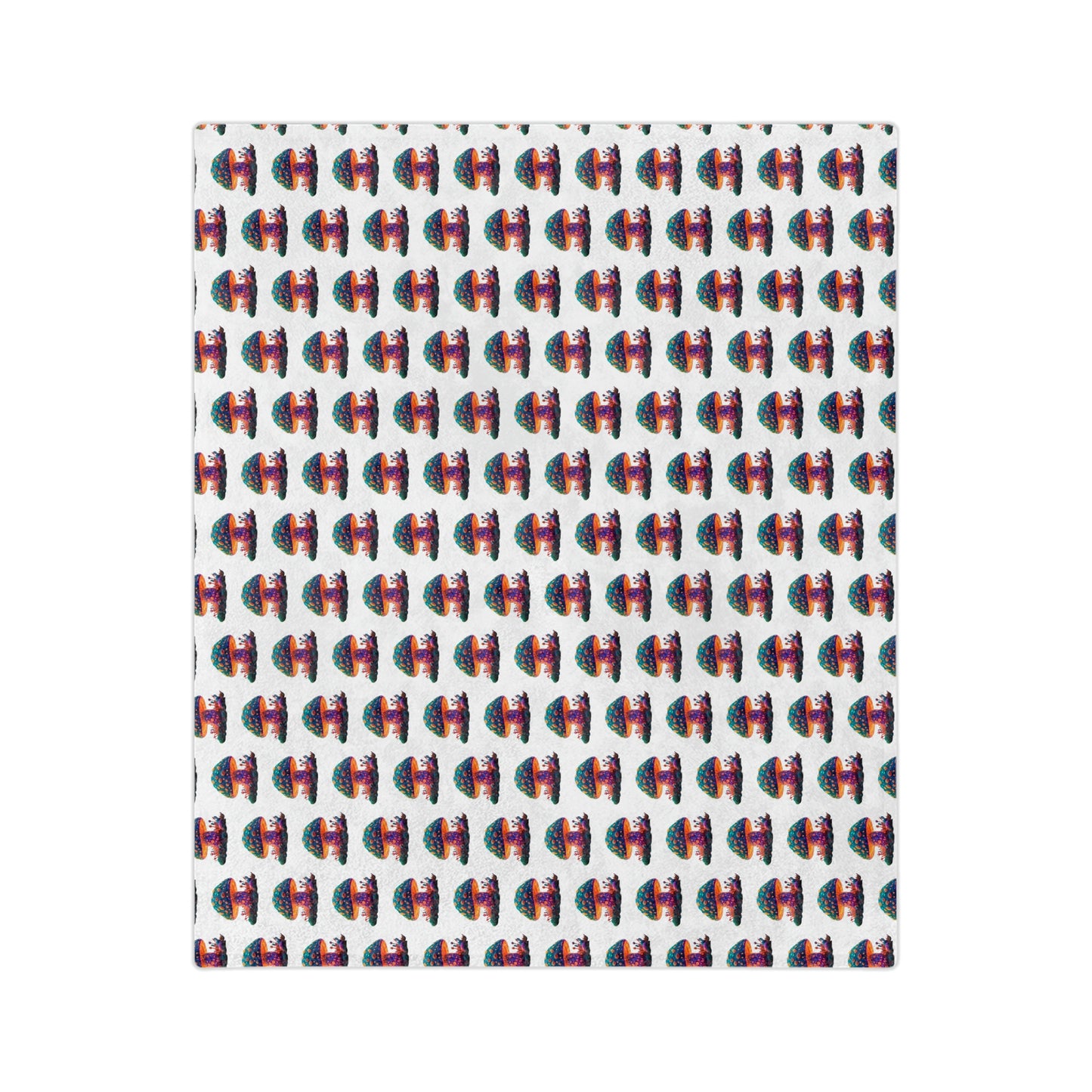 Mushroom Velveteen Minky Blanket