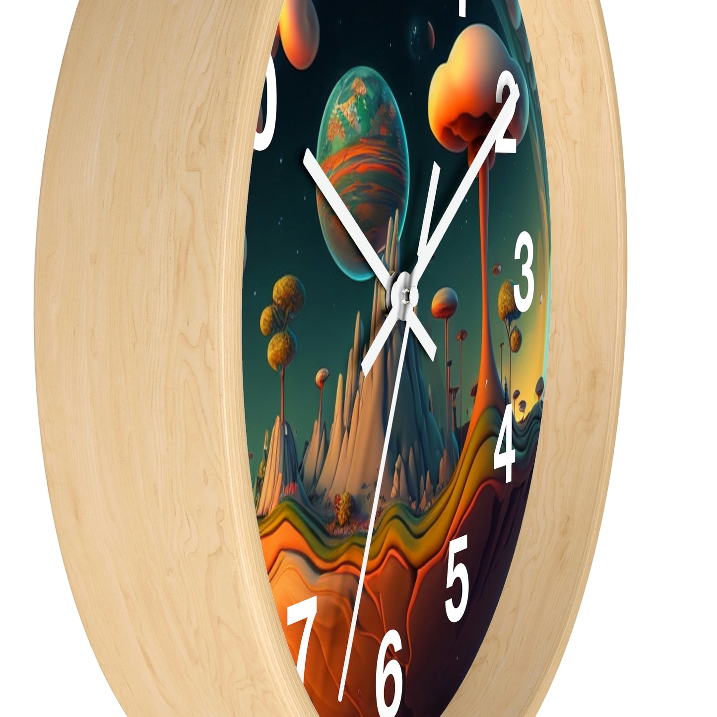 Other Worlds Wall Clock #4 w/ numbers