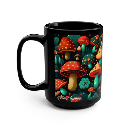 Mushroom Pattern Mug #7, 15oz