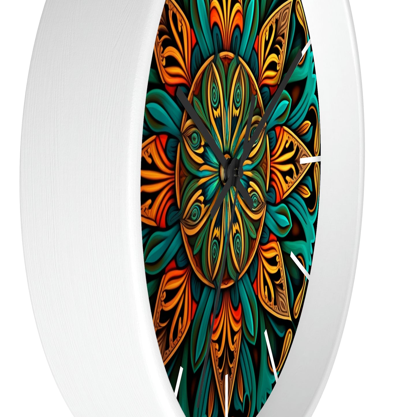 Mandala Wall Clock w/ lines