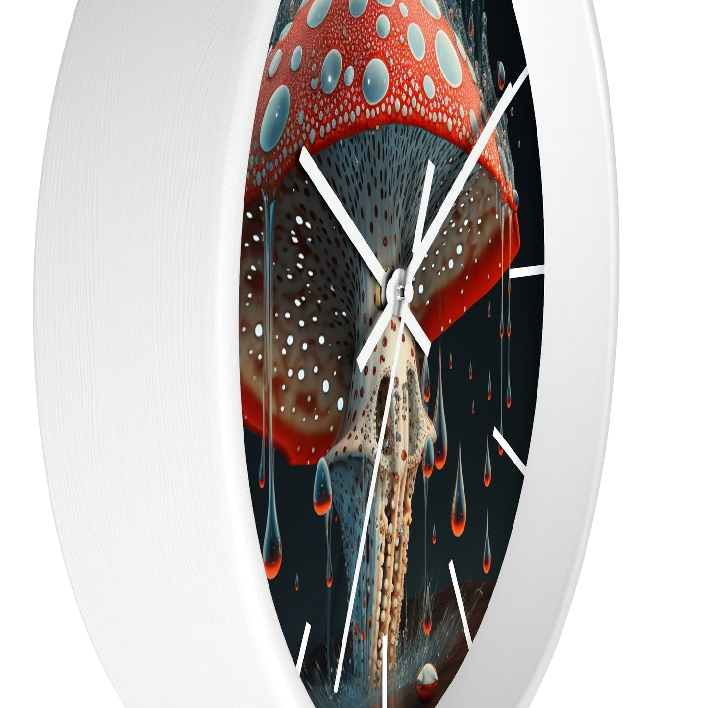 Amanita Dreams Wall Clock #2 w/ lines