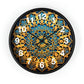 Muqarnas pattern Wall Clock w/ numbers