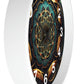 Geometric Congruence Masonic Wall Clock w/ numbers