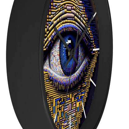All Seeing Eye Wall Clock #4 w/ lines