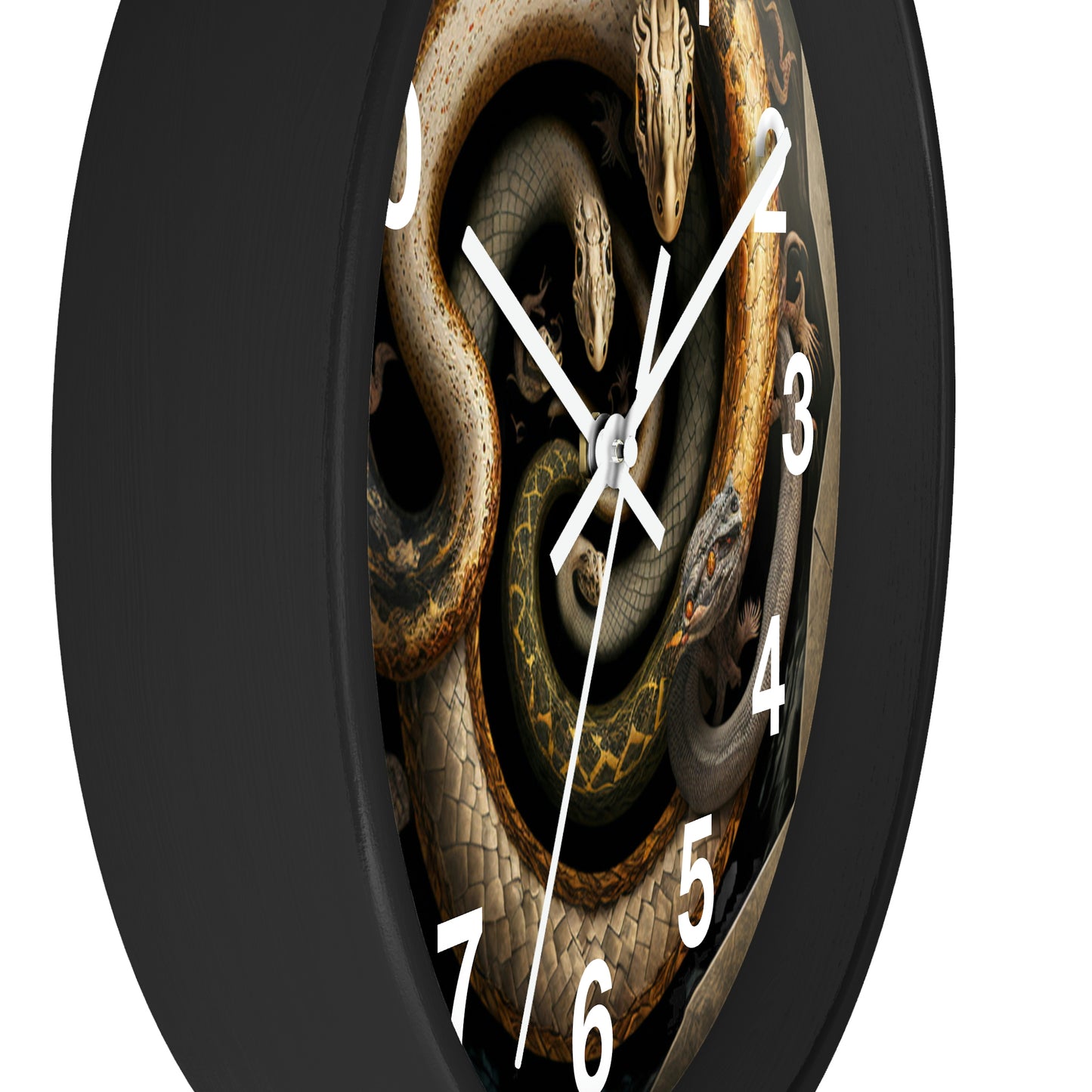 Snakes on a Wall Clock w/ numbers