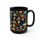 Mushroom Pattern Mug #5, 15oz