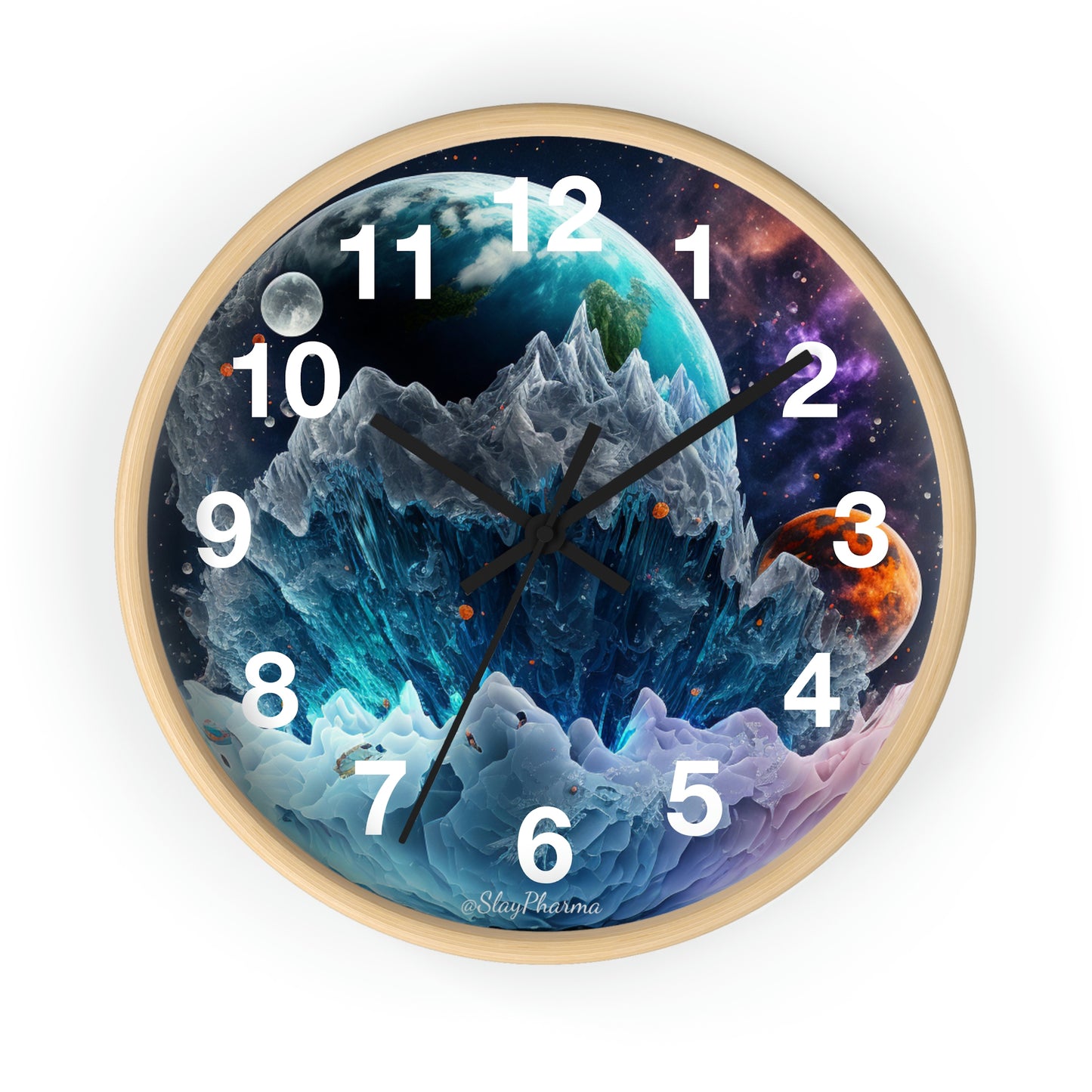 Other Worlds Wall Clock #1 w/ numbers