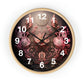 3D Flowers Wall Clock w/ numbers