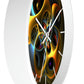 Geometric Wall Clock #5 w/ lines