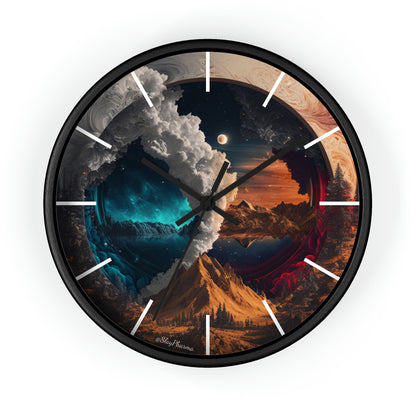 Duality Wall Clock #3 w/ lines
