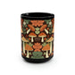 Mushroom Pattern Mug #2, 15oz