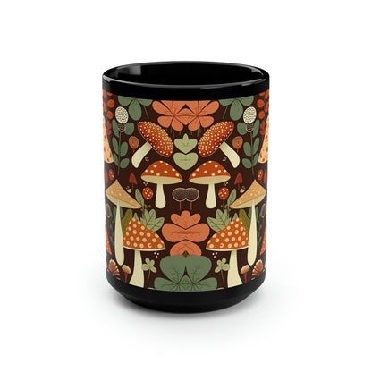 Mushroom Pattern Mug #2, 15oz