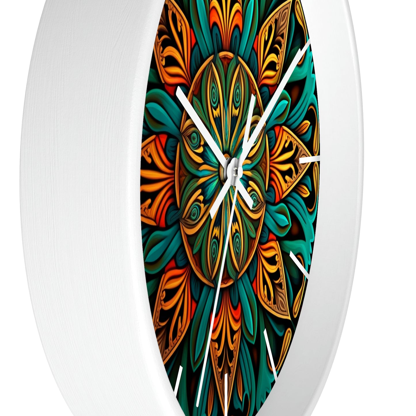 Mandala Wall Clock w/ lines