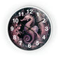 3D Seahorse Wall Clock w/ numbers