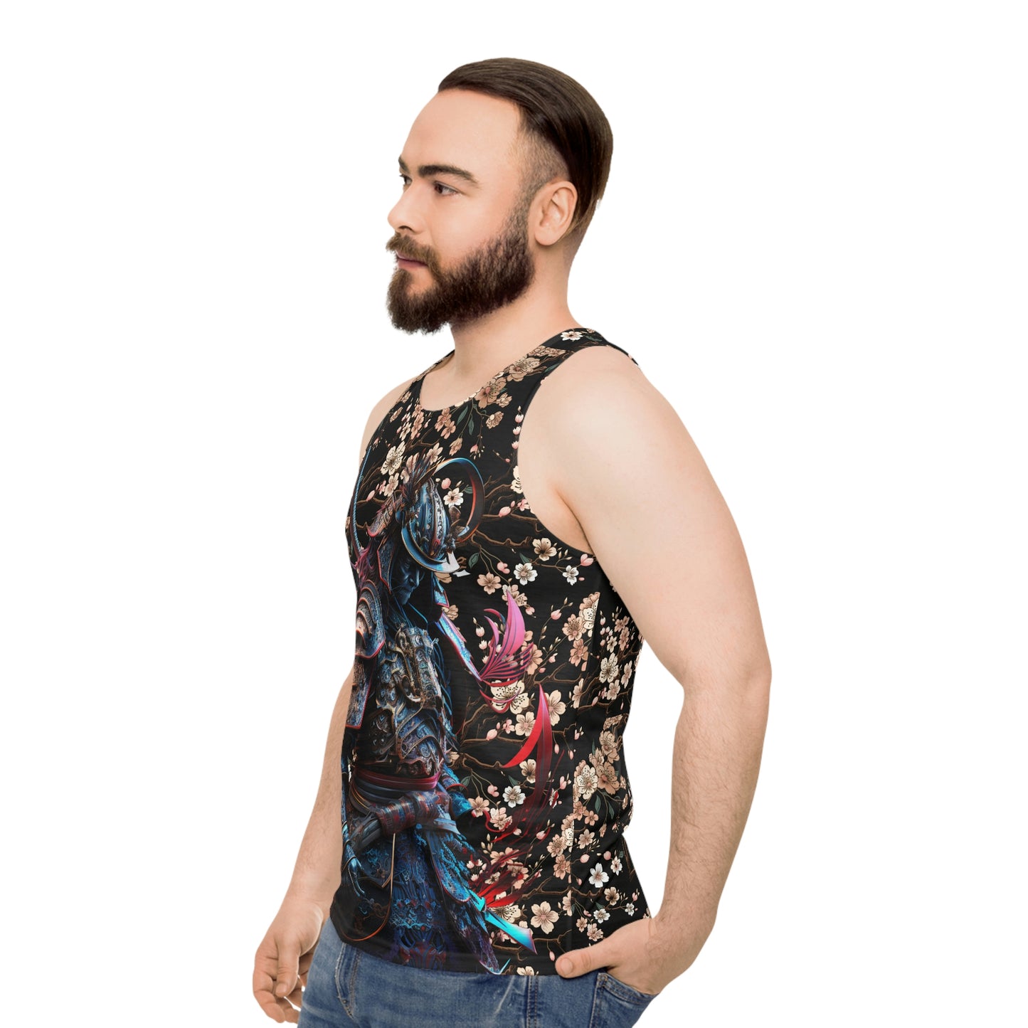 Mystic Samurai Cherry Blossom Tank Top #2