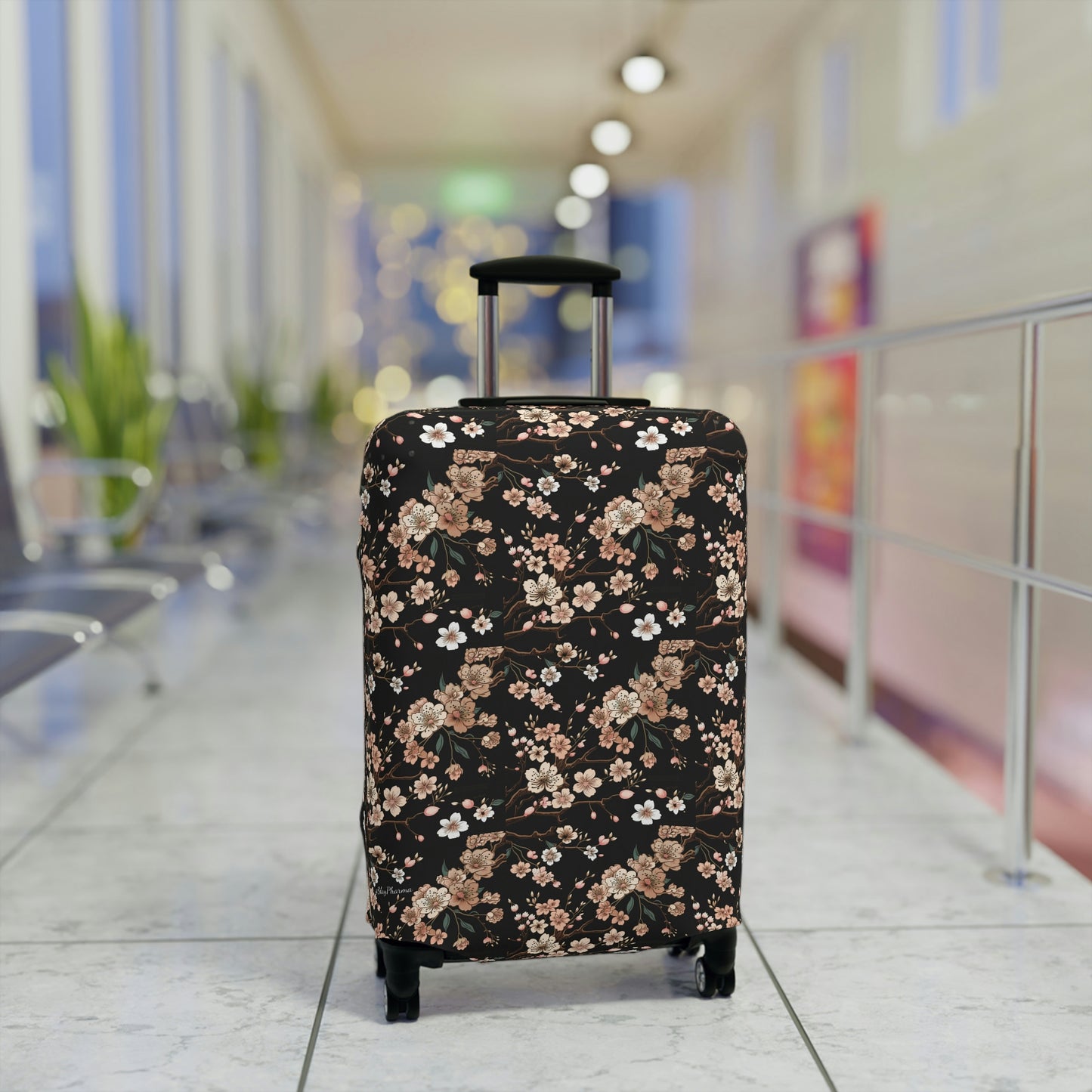 Cherry Blossom Luggage Cover