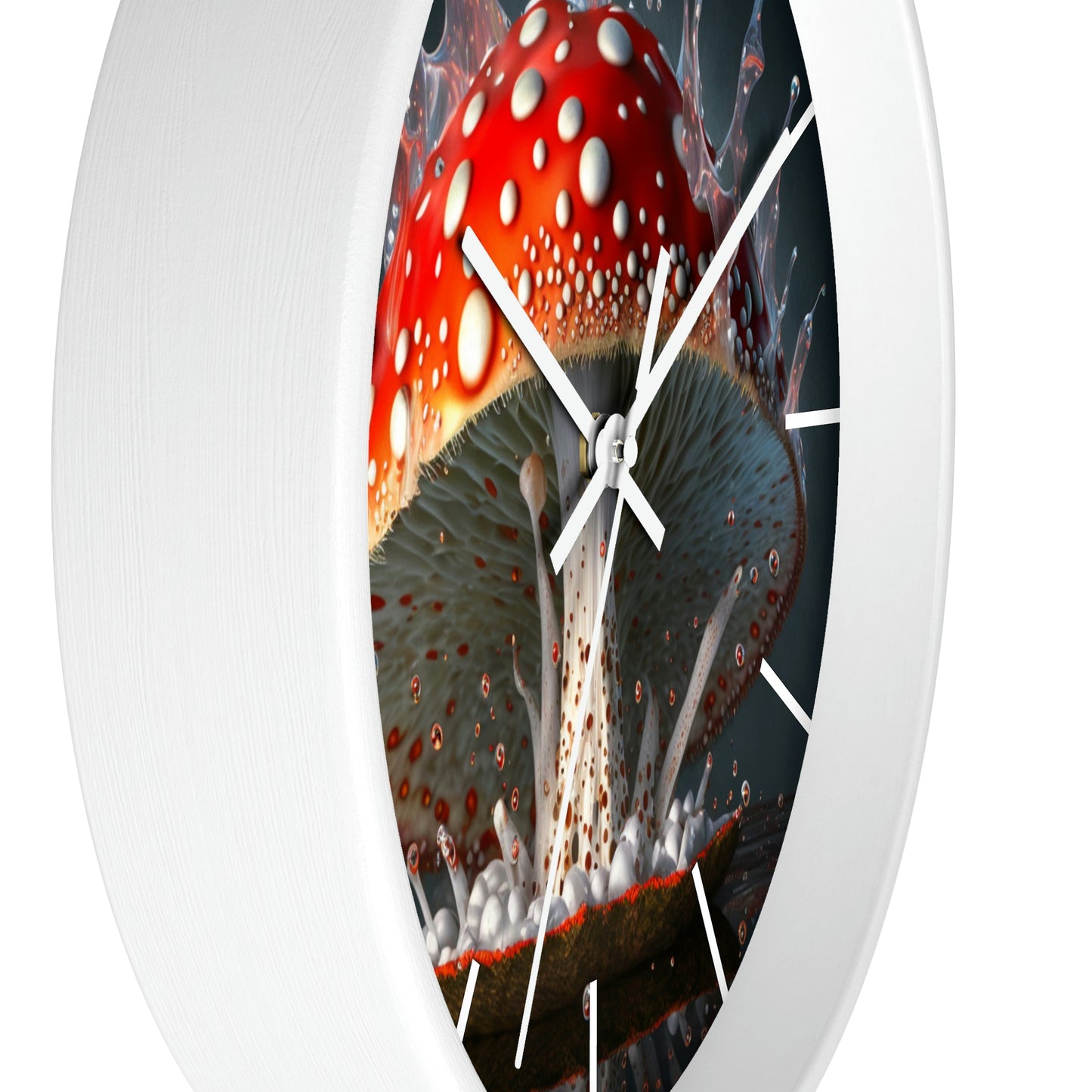 Amanita Dreams Wall Clock #3 w/ lines