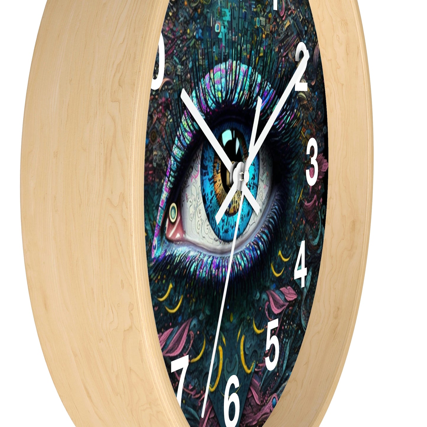 All Seeing Eye Wall Clock #1w/ numbers