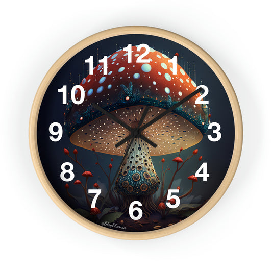 Amanita Dreams Wall Clock w/ numbers