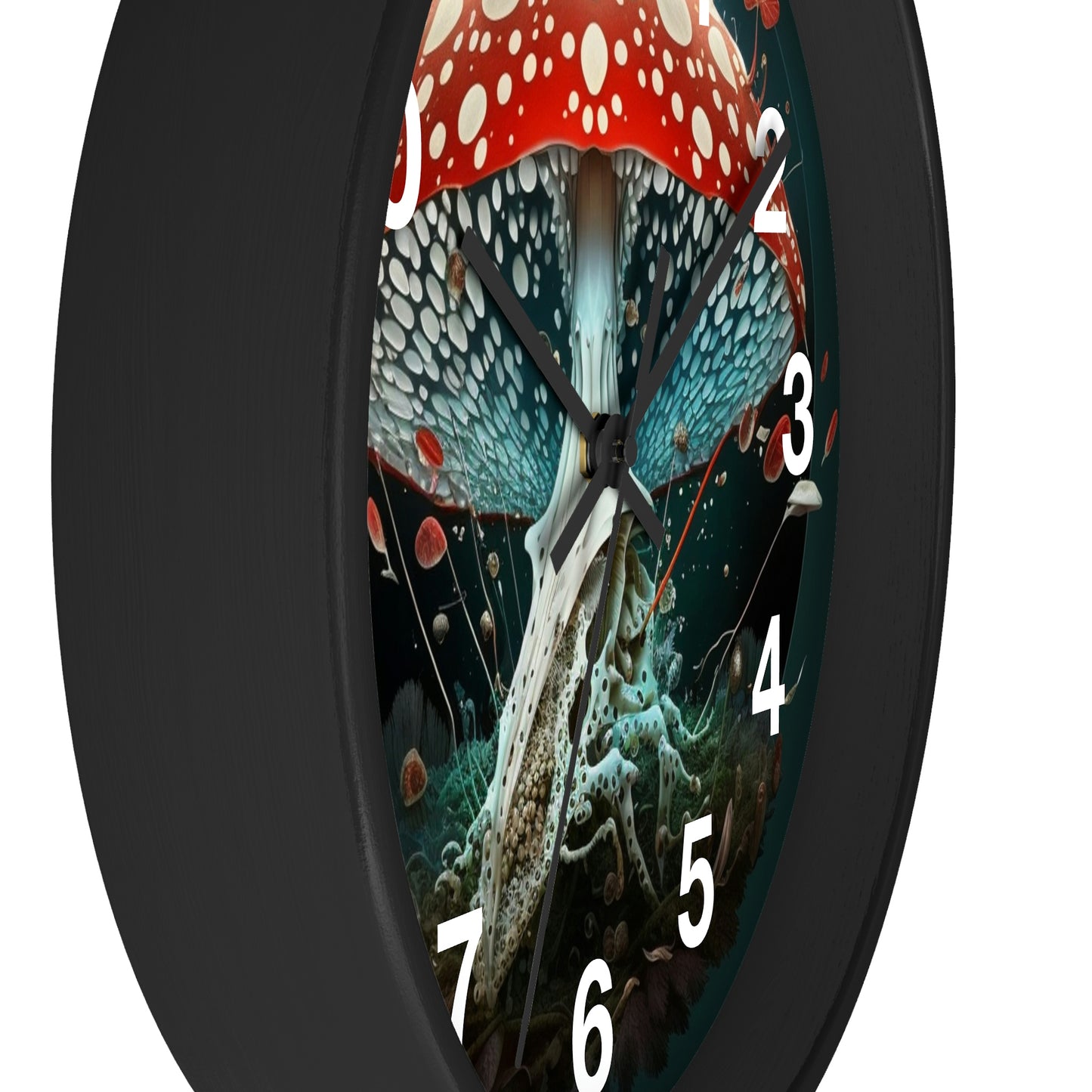 Amanita Dreams Wall Clock #4 w/ numbers