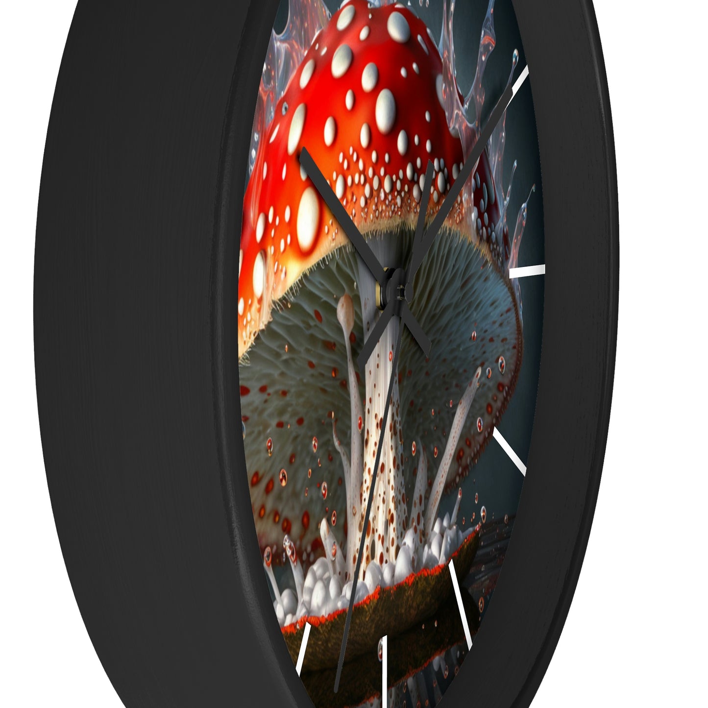 Amanita Dreams Wall Clock #3 w/ lines