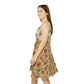 Floral Pattern Women's Skater Dress #3 v3