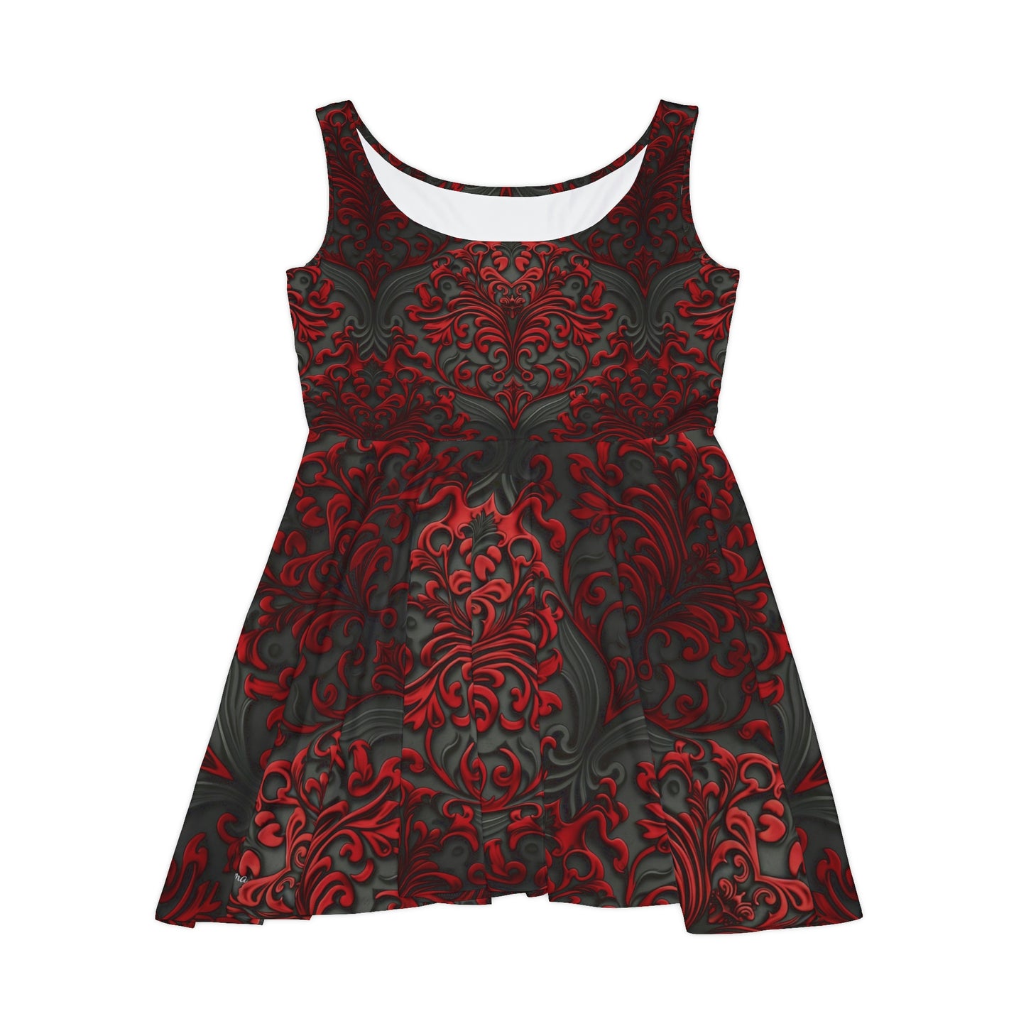 Vampire Renaissance Filigree Pattern Women's Skater Dress #